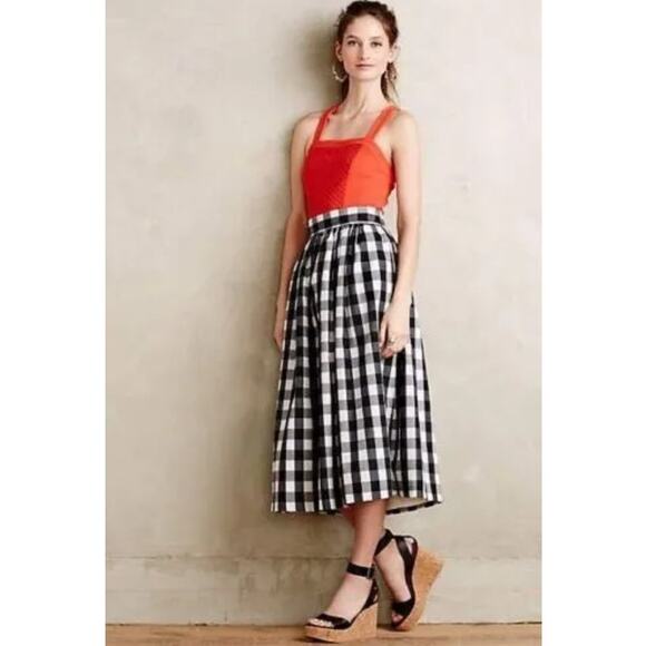 Anthropologie Deletta Gavi Textured Cross Back Sleeveless Top in Red Size L - Picture 2 of 10